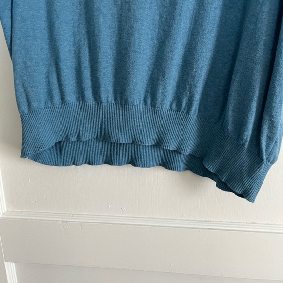 CABI  Blue Knit Lounge short sleeve pullover Sweater, Small - Picture 5 of 6